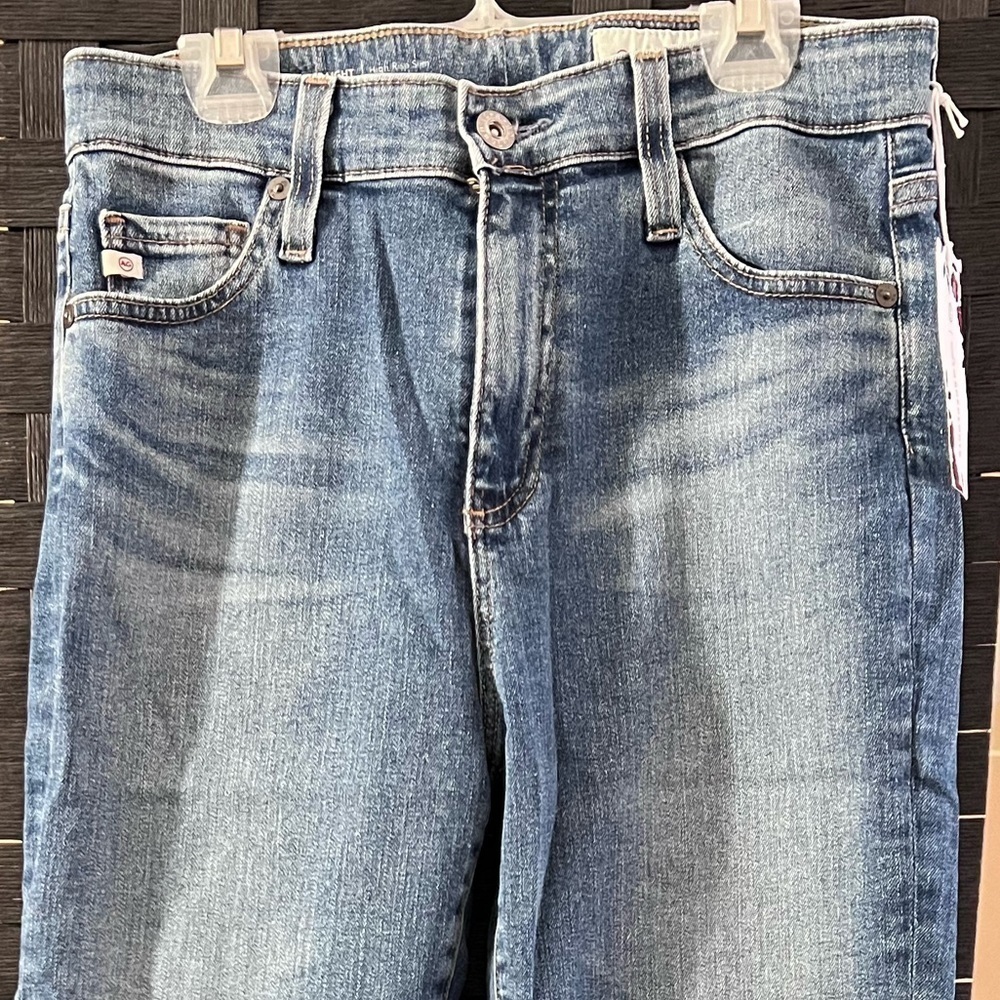 NWT AG Stevie High-Rise Straight Jeans Anthropologie Size 26 color FELICITY - Picture 4 of 12
